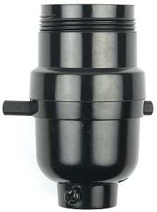 Jandorf 60535 Lamp Socket, 250 V, 660 W, Phenolic Housing Material, Black