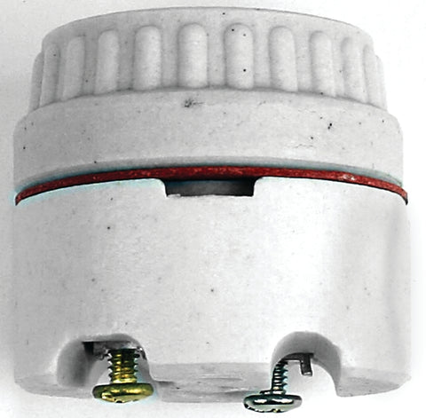 Jandorf 60576 Fixture Socket, 250 V, 660 W, Porcelain Housing Material, White