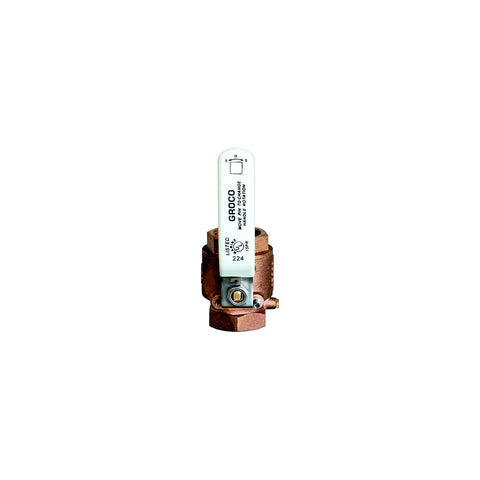 Groco IBV750 Bronze Full-Flow In-Line Ball Valve