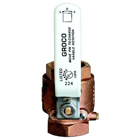 2″ Bronze Full Flow In-Line Ball Valve