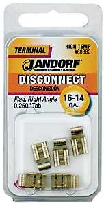 Jandorf 60882 Disconnect Terminal, Copper Contact, 5/PK
