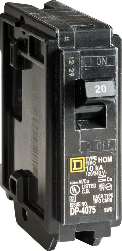 Square D HomeLine Single Pole 20 amps Circuit Breaker