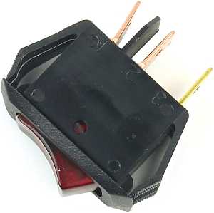 Jandorf 61032 Rocker Switch, 10/16 A, 125/250 V, SPST, Tab Terminal