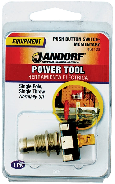 Jandorf 61120 Switch, 10/15 A, 125/250 V, SPST, Tab Terminal