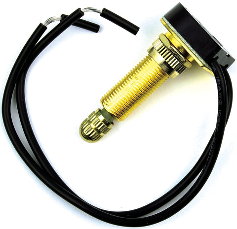 Jandorf 61220 Single Circuit Rotary Switch, 1 A, 125 V, SPST, Brass