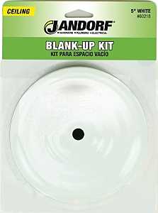 Jandorf 60218 Blank-Up Kit, White, For: Outlet Box After Removal of an Existing Fixture