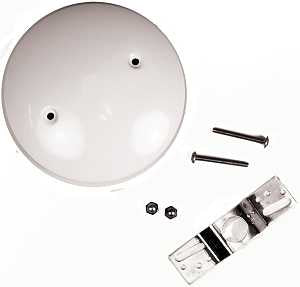Jandorf 60219 Blank-Up Kit, White, For: Outlet Box After Removal of an Existing Fixture
