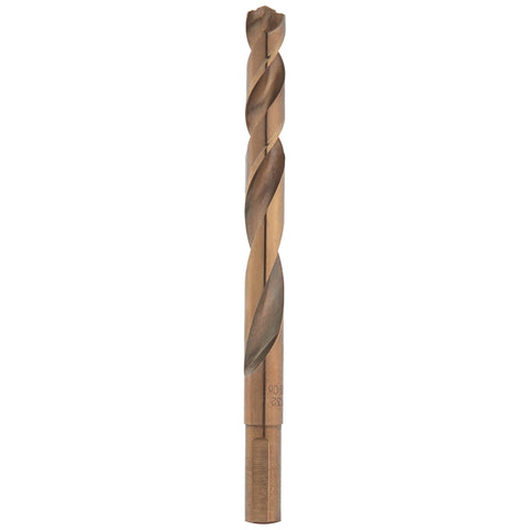 Milwaukee RED HELIX 48-89-2323 Drill Bit, 13/32 in Dia, 5.12 in OAL, 3/8 in Dia Shank, 3-Flat, Reduced Shank