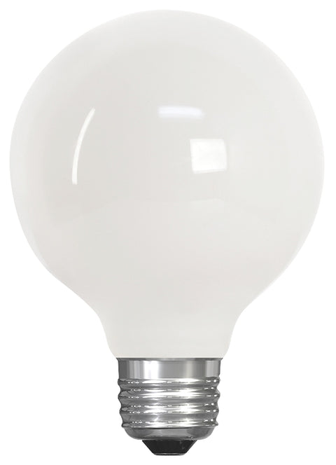 Feit Electric G2560W/950CA/FIL LED Bulb, Globe, 500 Lumens, 5.5 W, 120 V, 60 W Equivalent, E26 Lamp Base, Dimmable