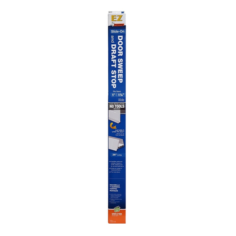 Frost King UBD77W Door Sweep, 36 in L, 1-3/4 in W, PVC Insert