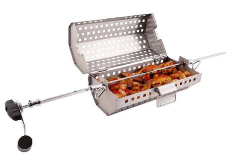 Broil King 64875 Rotisserie Tumble Basket, Stainless Steel Spit Rod