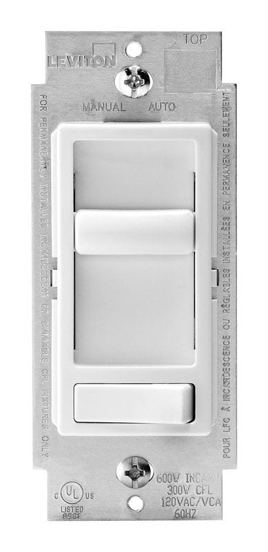 Leviton SureSlide 600 watts Three-Way Dimmer Switch White