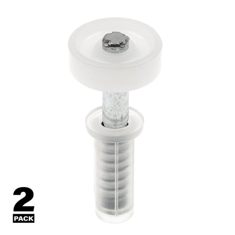 Prime-Line N 6703 Roller Guide, 1-9/16 in L x 3-3/4 in W x 1-1/16 in D Dimensions, Nylon/Plastic, Top, 2/PK