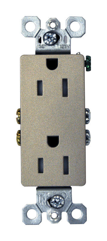 Pass & Seymour Decora Electrical Receptacle 15 amps 125 volts Nickel