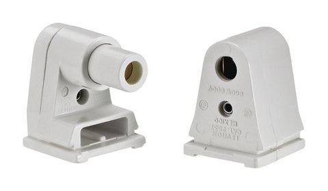 Leviton Fluorescent Socket 660 watts 1000 volts Pedestal White