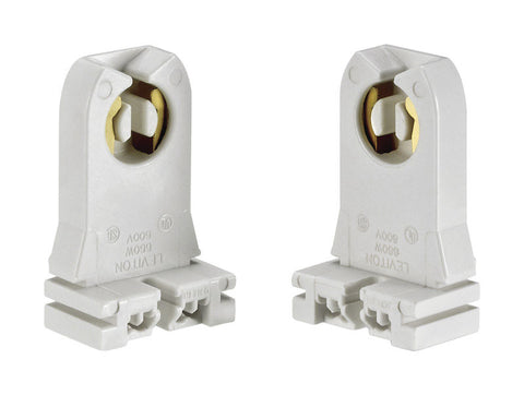 Leviton Fluorescent Socket 660 watts 600 volts Medium White