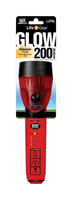 Life+Gear Glow 8 lumens Flashlight LED AA Red