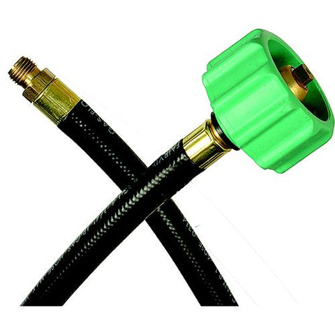 JR Products 0730725 RV Rubber Pigtail Hose with 1/4" Male Inverted Flare End