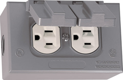 Sigma Electrical Receptacle 15 amps 125 volts Gray