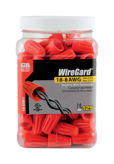 GB WireGard Wire Connectors Red 125 pk