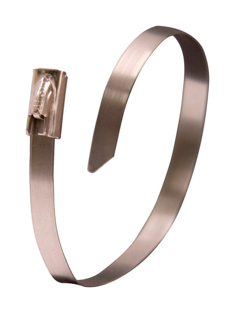 Gardner Bender Stainless Steel 11 in. L Silver Cable Tie 10 pk