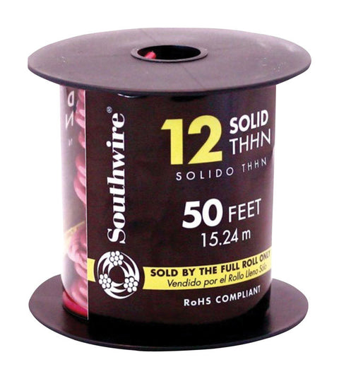 Southwire 50 ft. 12/1 Solid THHN Building Wire, Pack of 2