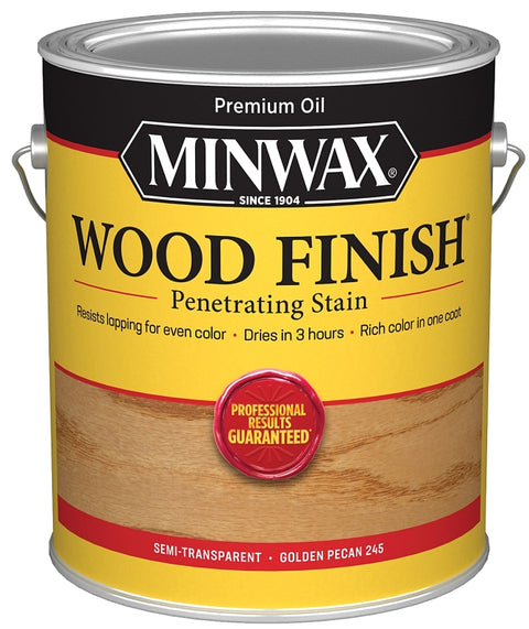 Minwax Wood Finish 710840000 Wood Stain, Golden Pecan, Liquid, 1 gal, Can, Pack of 2