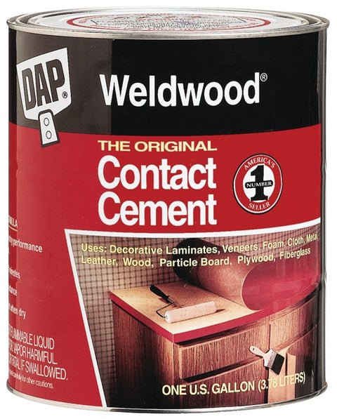 Weldwood 00271 Contact Cement, 1 pt, Bottle, Tan, Liquid