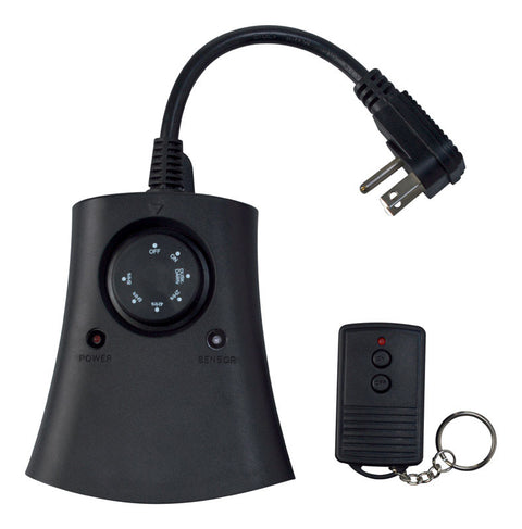 Woods Outdoor 3 Outlet Photocell Timer 8.3 amps 120 volts Black