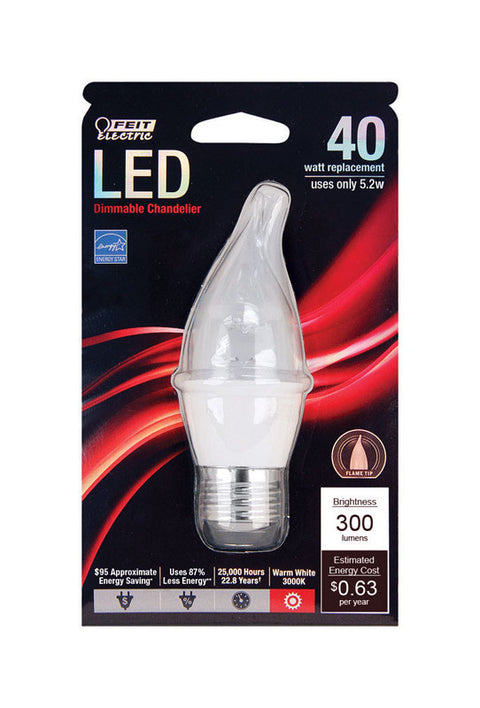 FEIT Electric LED Bulb 5.2 watts 310 lumens 3000 K Medium Base (E26) CA10 Soft White 40 watts e