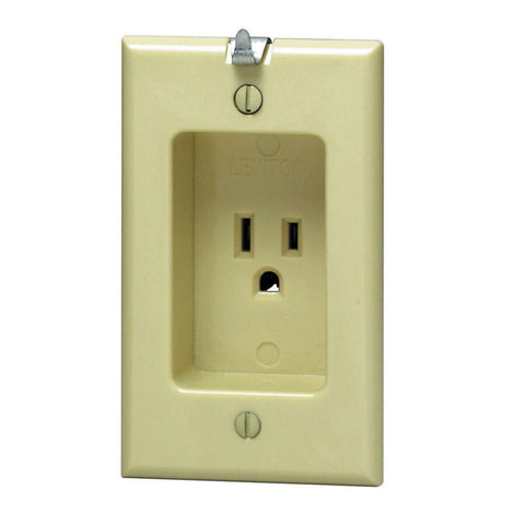 Leviton Electrical Receptacle 15 amps 5-15R 125 volts Ivory