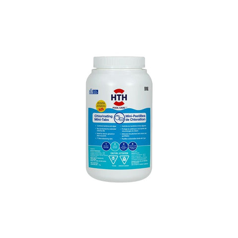 HTH Pool Care 31999 Chlorinating Mini Tablet, 2 kg, Tablet, Pack of 6