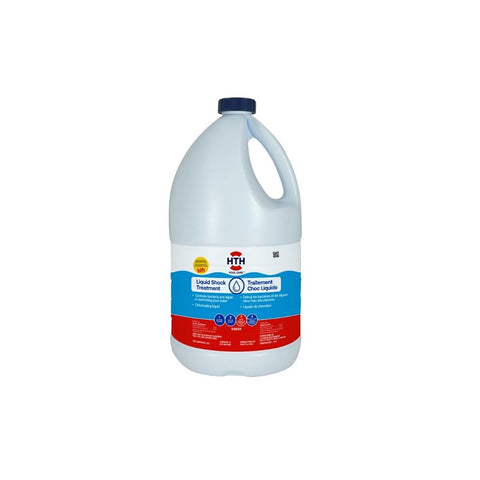 HTH Pool Care 4211 Liquid Shock Treatment, 3.6 L, Liquid, Pack of 6
