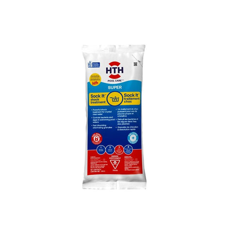 HTH Pool Care 46020 Super Sock It Shock Treatment, 454 g, Pack of 24