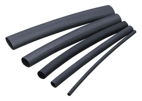 GB 1/4 in. Dia. Black Heat Shrink Tubing 6