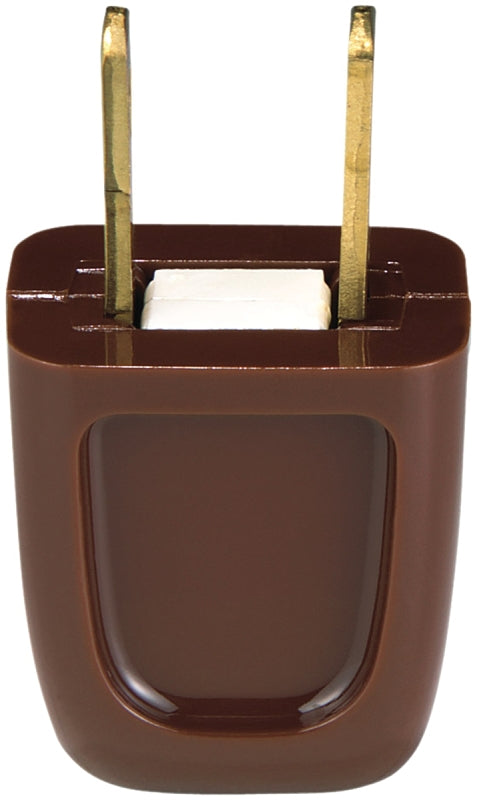 Eaton Wiring Devices BP2601-6B-SP Electrical Plug, 2 -Pole, 10 A, 125 V, NEMA: NEMA 1-15, Brown