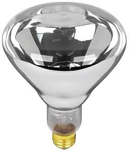 Feit Electric 125R40/1 Incandescent Lamp, 125 W, BR40 Lamp, Medium E26 Lamp Base, 2700 K Color Temp, Clear Lamp