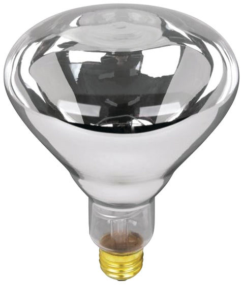 Feit Electric 125R40/1 Incandescent Lamp, 125 W, BR40 Lamp, Medium E26 Lamp Base, 2700 K Color Temp, Clear Lamp