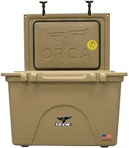 Orca ORCT058 Cooler, 58 qt Cooler, Tan, Up to 10 days Ice Retention