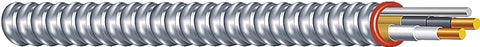 Southwire Duraclad 55274922 Armored Cable, 12 AWG Cable, 2-Conductor, 50 ft L, Copper Conductor, THHN/THWN Insulation