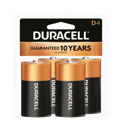 Duracell Coppertop D Alkaline Batteries 1.5 volts 4 pk