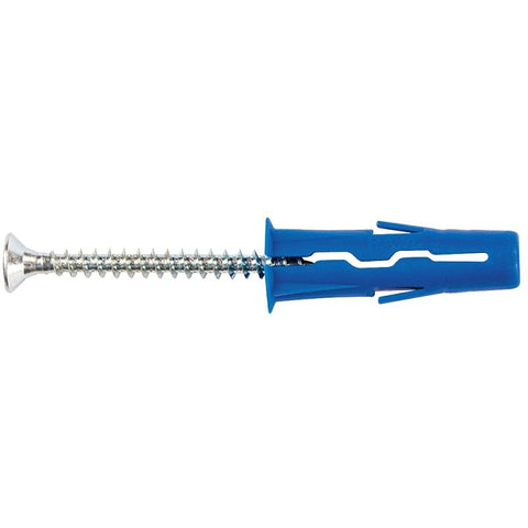 Rawlplug Rawl Uno Series R-S0-UNO5/16+8-1 Multi-Purpose Anchor, 16 mm Thread, 1-1/2 in L, Polypropylene, Pack of 8