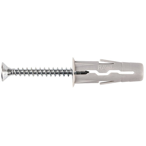 Rawlplug Rawl Uno Series R-S0-UNO3/8+10-1 Multi-Purpose Anchor, 16 mm Thread, 1 in L, Polypropylene, Pack of 5