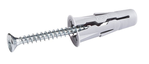 Rawlplug Rawl Uno Series R-S0-UNO3/8+10-1 Multi-Purpose Anchor, 16 mm Thread, 1 in L, Polypropylene, Pack of 5