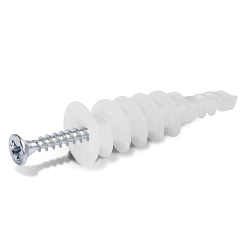 Rawlplug Rawl Rawldrive Series R-S0-DRA-01D+7-2 Wall Anchor, 13 mm Thread, 1-1/4 in L, Nylon, 90 lb, Pack of 4