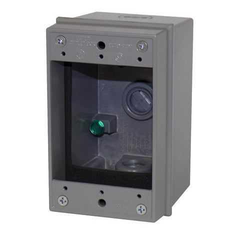 Sigma Engineered Solutions New Work 9.5 cu in Rectangle Metallic Extension Ring Gray