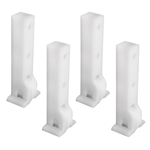 Prime-Line G 3004 Roller Assembly, 1/4 in W, 1-1/2 in L, Nylon/Plastic, White