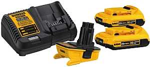 DEWALT DCA2203C Battery Adapter Kit, 18 to 20 V Input, 2 Ah, Battery Included: Yes
