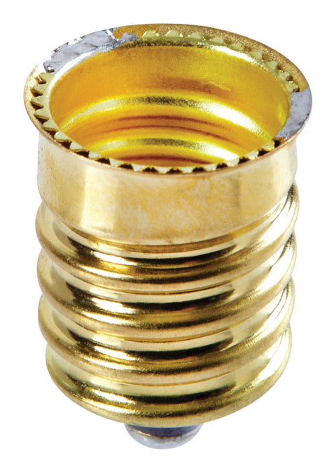 Jandorf Socket Reducer 75 watts 120 volts Brass French to Candelabra