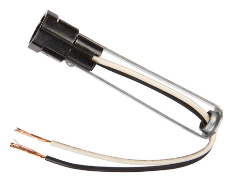 Jandorf Socket with Double Leg Hickey 75 watts 125 volts Black Candelabra